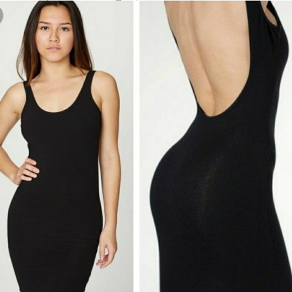 American Apparel size XS scoop back velvet dress NWT - Picture 1 of 11